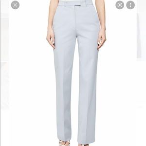 Reiss Grace Wide Leg Cotton Tailored Trousers